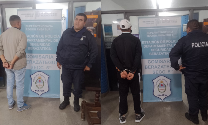 Berazategui: Aprehendieron a dos sujetos que poseían pedido de captura activo